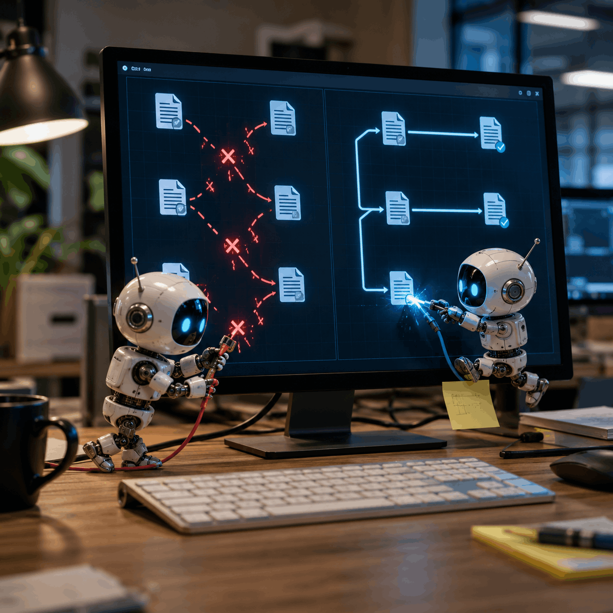 Robots-fixing-broken-links