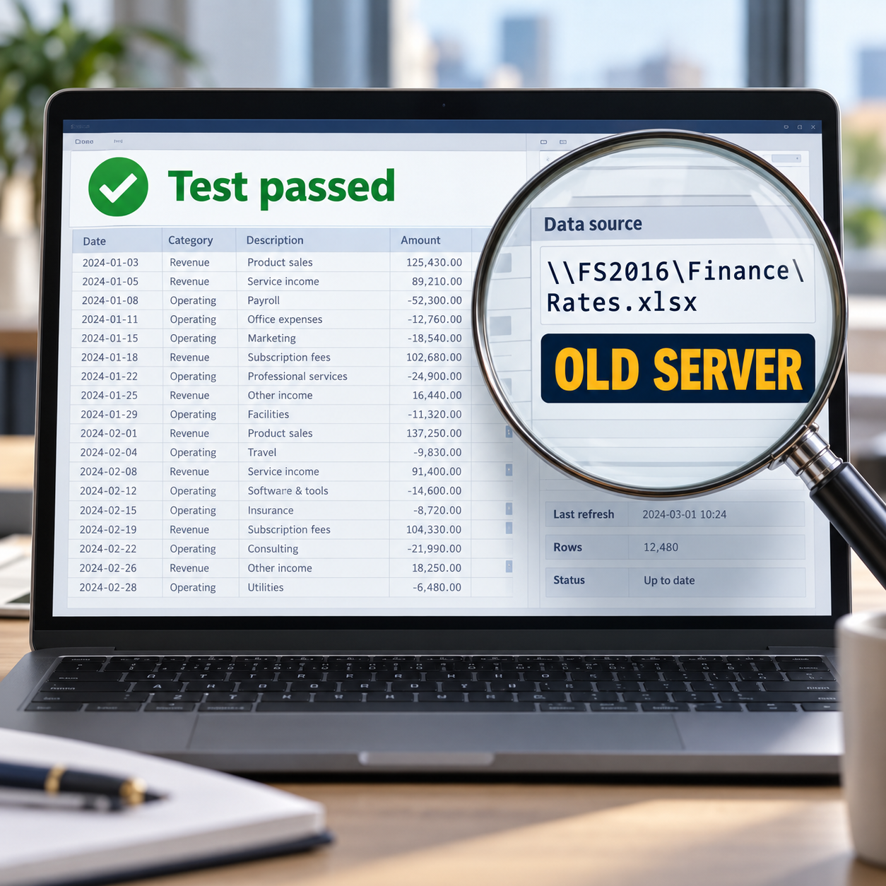 Passed Test, Old Server Revealed