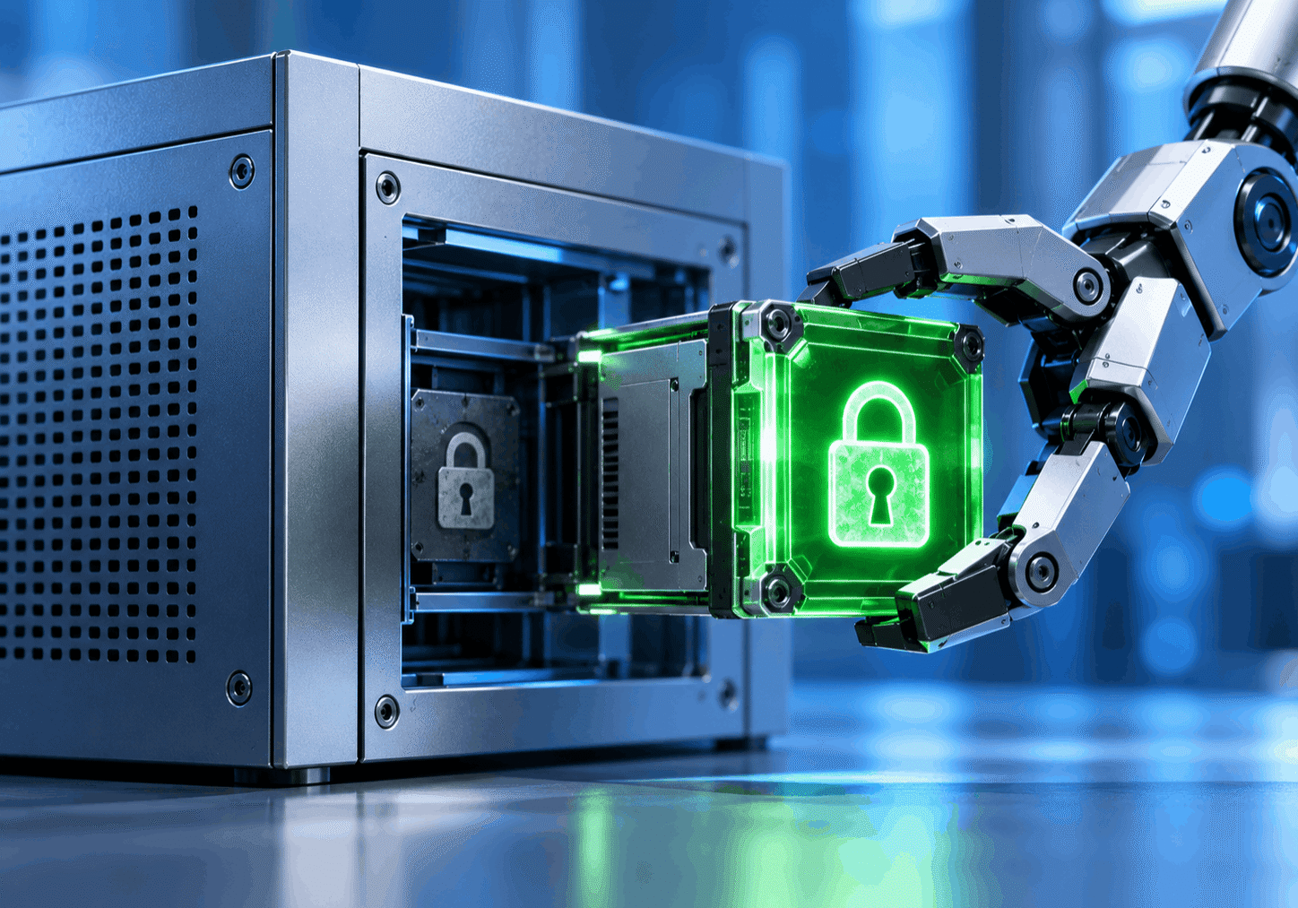Robotic-Extraction-of-a-Glowing-Security-Module